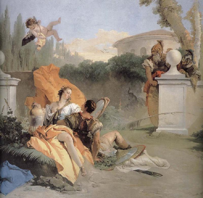 Giovanni Battista Tiepolo NA ER where more and Amida in the garden oil painting picture
